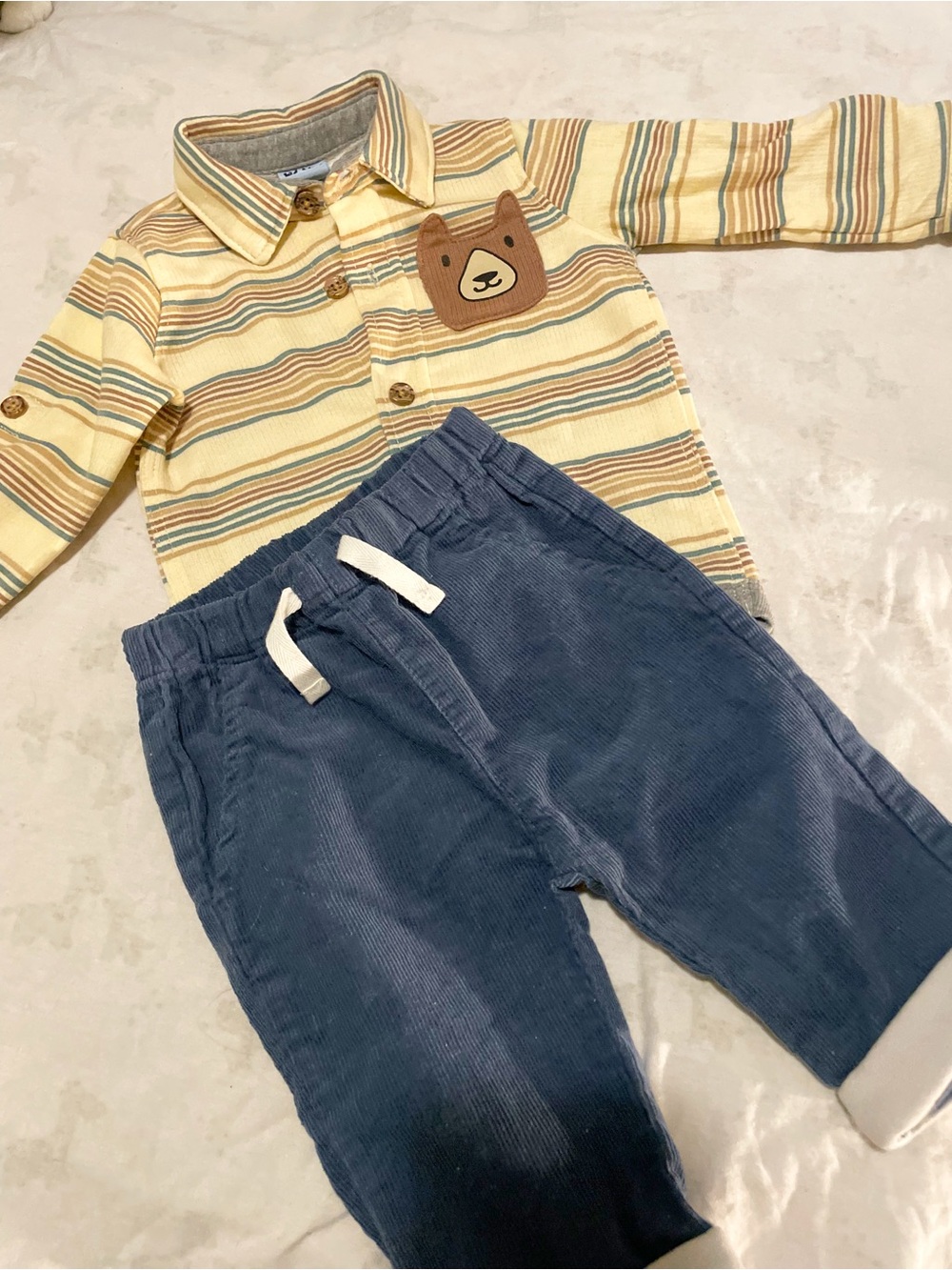 3/$30 Never worn new Kids Blue Corduroy Drawstring Pants - Unbranded